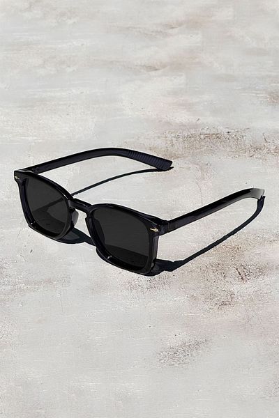 Roger Bacon Unisex Black Sunglasses - Uv400 Glass
