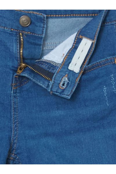 LC Waikiki New Season Boys' Jean Shorts with Adjustable Elastic Waist - S5L661Z4