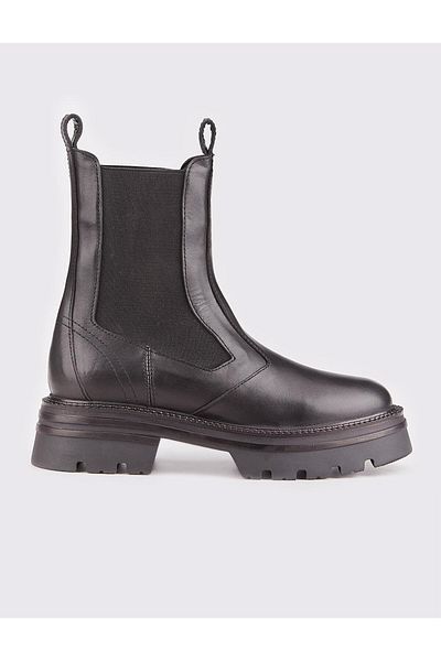 Cabani Genuine Leather Black Daily Women's Boots