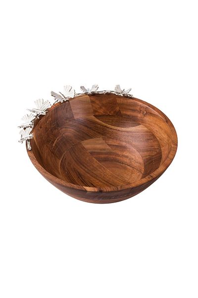 Dania Round wooden fruit plate, size 30 cm