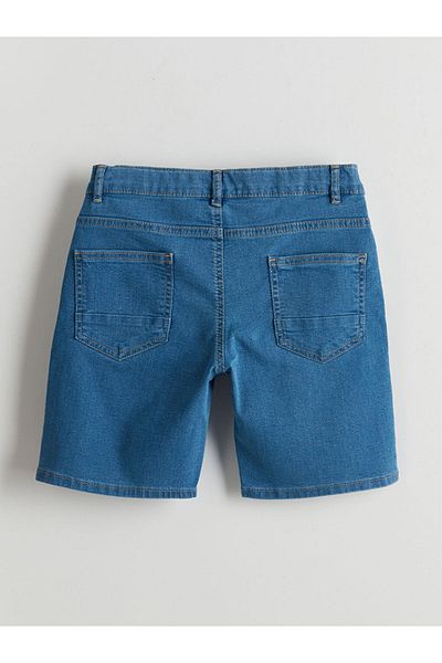 LC Waikiki New Season Boys' Jean Shorts with Adjustable Elastic Waist - S5L661Z4