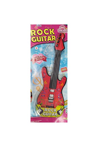 abnturk Kartelada Büyük Boy Çocuk Oyuncak Rock Gitar 45 Cm