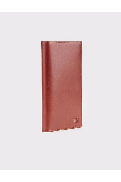 Cabani Genuine Leather Brown Compartment Card Holder