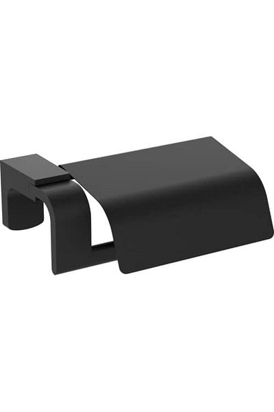 STOREMAX OtnticShop Bathroom F1 Model - Ανοξείδωτο μαύρο χαρτί υγείας, κρεμάστρα και σετ λαβής