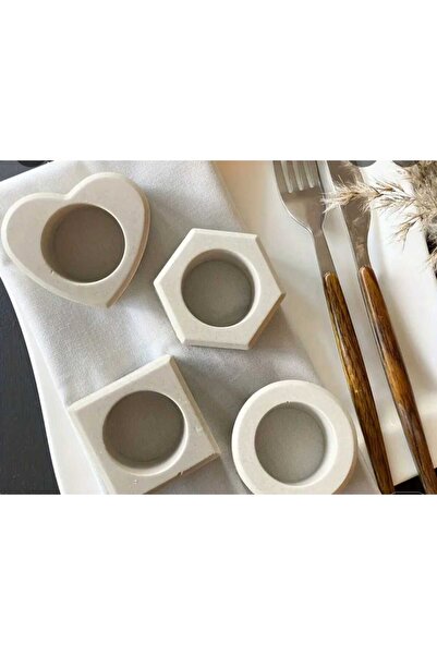 KARRA 4 suporturi pentru șervețele din beton