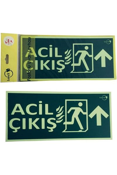 STOREMAX Ntwork Lr-Fu Phosphor Direction Sheet with Writing up Arrow Direction Showing Emergency-Exit (1) Art 1087243
