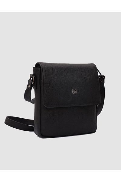 Cabani Genuine Leather Black Messenger Bag