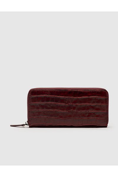 Cabani Genuine Leather Claret Red Women's Wallet