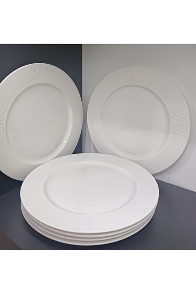 Güral Porcelain Grande 6-Piece 28 cm Serving Plate (Slightly Defective)