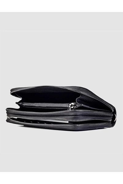Cabani Genuine Leather Black Men's Handbag