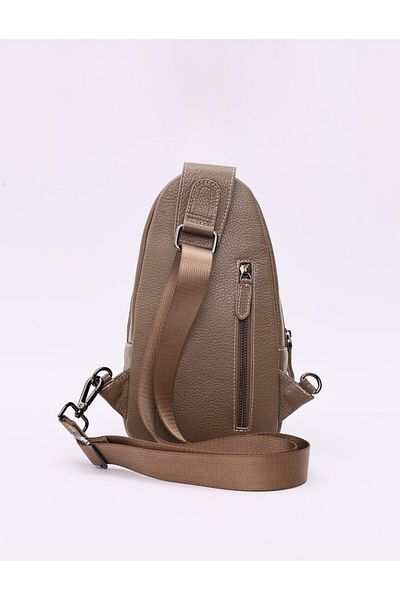 Cabani Genuine Leather Mink Crossbody Bag