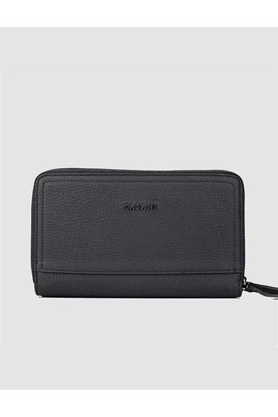 Cabani Genuine Leather Black Men's Handbag