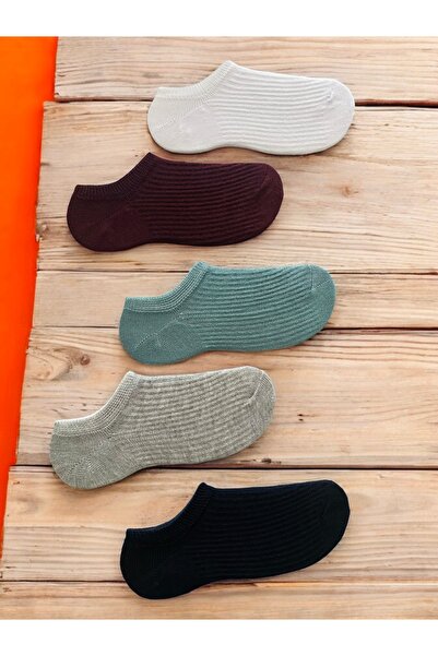 5 Pairs Multicolor Derby Women's Sneaker Socks Invisible High Quality