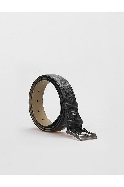 Cabani 100% Genuine Leather Men's Black 3.5 cm Classic Belt