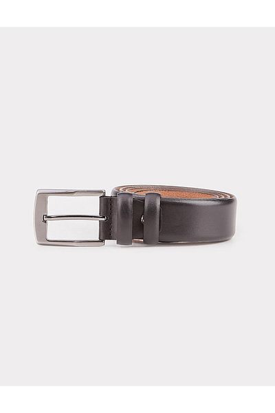 Cabani 100% Genuine Leather Black 3.5 cm Men's Classic Belt