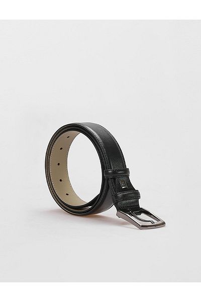 Cabani 100% Genuine Leather Men's Black 3.5 cm Classic Belt