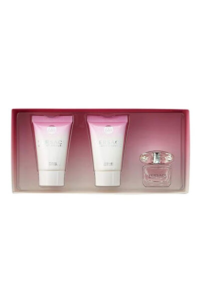 Versace Bright Crystal EDT Gift Set (EDT 5, Shower Gel 25, Body Lotion 25)ml