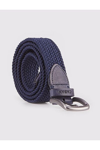 Cabani Knitwear Navy Blue 3.5 cm Men's Belt