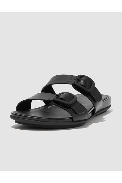Fitflop Papuci de damă Gracıe Fv1 cu cataramă dublă neagră