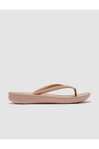 Fitflop E54 Beige Women's Flip Flops - IQushion Ergonomic