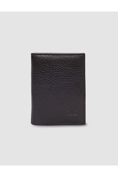 Cabani 100% Genuine Leather Brown Card Holder
