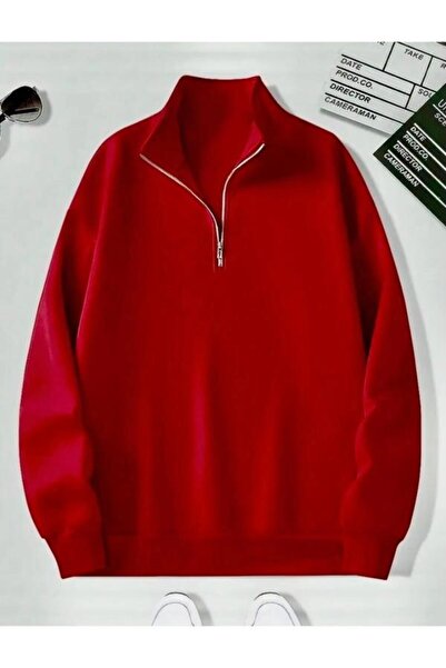 blackbonds kırmızı dikyaka sweatshirt blackbonds