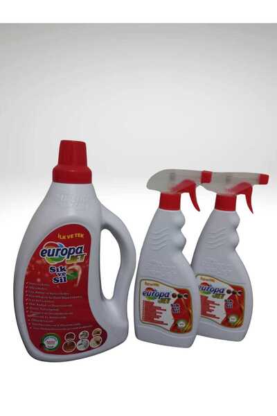 europa JET EUROPAJET GENEL TEMİZLİK ÜRÜNÜ LEKE ÇIKARICI 2 LT + 500 ML X2