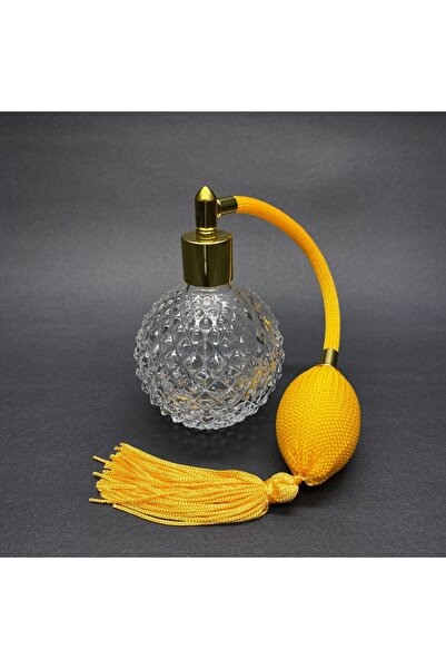 Elitcam 100 ML -NOSTALJİ - LUX -VİNTAGRA RETRO LUXURY SARI POMPALI - HORTUMLU PARFÜM ŞİŞESİ