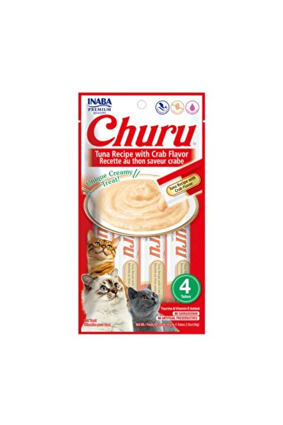 Inaba تونة تشورو مع سلطعون، 4 × 14 غرام، عبوة من 6 قطع
