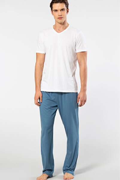 Cacharel Țesătură din bumbac și modal, decolteu în V, mânecă scurtă, set de p...