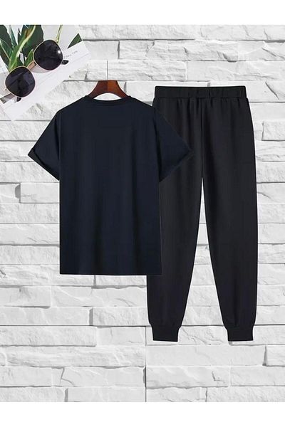 Medinenur Σετ φόρμας Jogger με βελούδινο στάμπα - Άνετη εφαρμογή