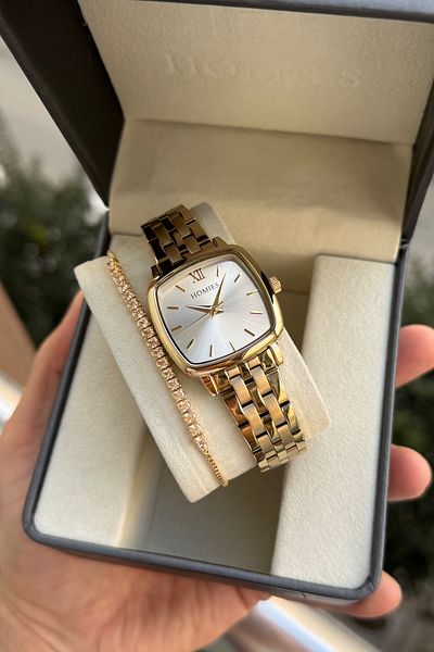 Homies Women's Wrist Watch and Bracelet Gift Box - Hm 293483965759
