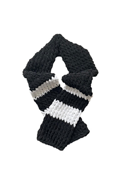 moonaja Fan Neckerchief - Alize Puffy Hand Knitted