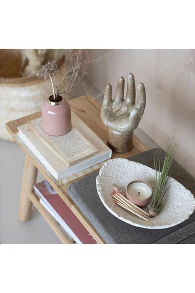 Warm Design Enameled Metal Vase - Stylish and Useful
