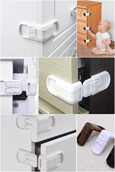 Yenilig Izdržljiva i čvrsta brava za vrata ormarića za radoznale bebe – 2 kom...