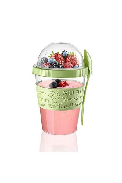 doremodam Lisinya174 Portable Yogurt Container with Fruit Chamber and Spoon 459251 -1453