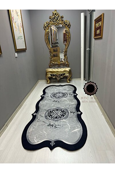 HTC HALI Dijital Baskı Yıkanabilir Kaymaz Deri Taban Leke Tutmaz Halı