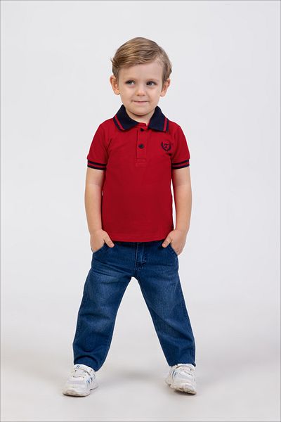 Besimo Kids Boy's Polo Neck Lakost T-Shirt Jeans 2-Piece Set