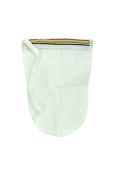NEZADE STORE White Crepe Face and Body Pouch - 100 Percent, 17x24