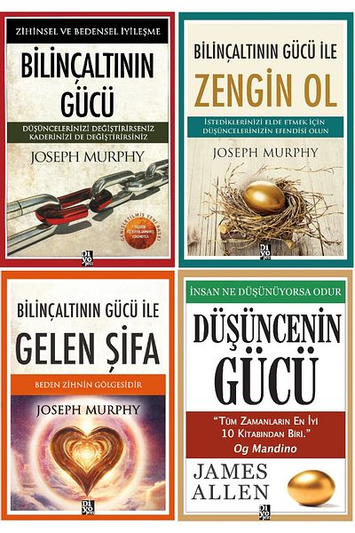 Penguin Books Joseph Murphy 4 Books Set - the Strength of Underconsciousness, Be Rich With, Coming Healing, Strength of Thought