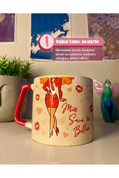 westartic PowerPuff Girls - Başkan & Sara Bellum Kupa Bardak Çay Kahve Fincanı