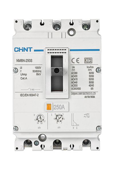 chint 271172 Nm8n-250s 3x160a 50ka مفتاح مغناطيسي حراري