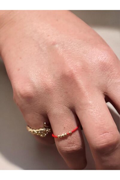 Altıncık 14 Ayar Altın Beşibiryerde (5'i 1 Yerde) İpli Yüzük