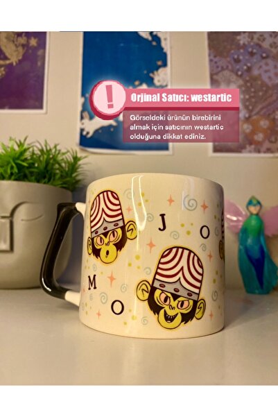 westartic PowerPuff Girls - Mojo-Jojo Kupa Bardak Kahve Çay Fincanı