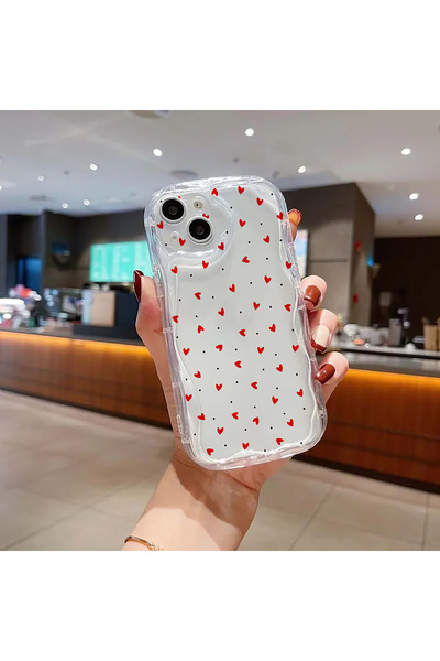 MustCase Iphone 15 Uyumlu Kılıf Dalga Kenarlı Darbeye Karşı Dayanıklı Yumuşak...
