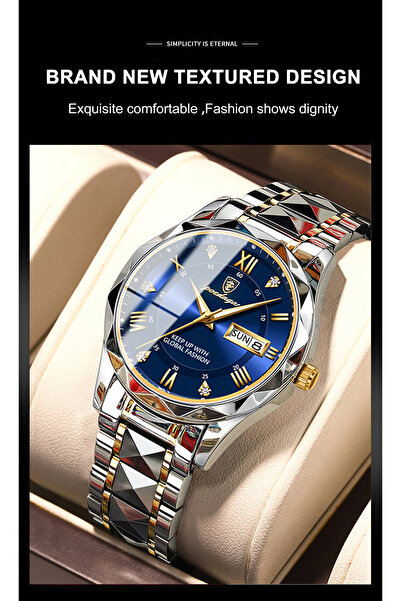 POEDAGAR (KAMPANYA)lüx Erkek Kol Saati 1.sınıf Paslanmaz Çelik