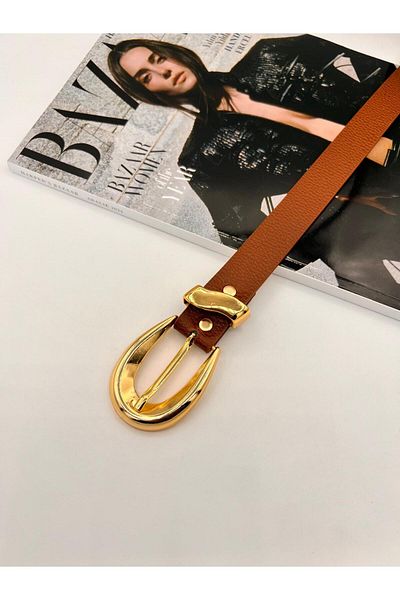 MODAM HİFA Gold Γυναικεία Ζώνη Παντελόνι Ζώνη Φόρεμα Ζώνη Πουκάμισο Ζώνη Ζώνη Μπουφάν