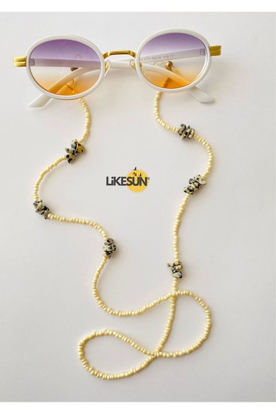 LiKESUN HOME Ocean Women's Glasses with Beaded Straps and Lanyard Detail