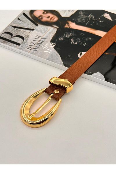 MODAM HİFA Gold Γυναικεία Ζώνη Παντελόνι Ζώνη Φόρεμα Ζώνη Πουκάμισο Ζώνη Ζώνη Μπουφάν