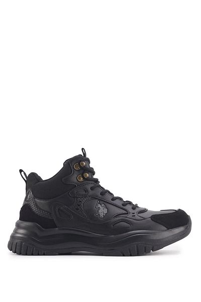 U.S. Polo Assn. MARCEL HI 3PR Μαύρες ανδρικές μπότες εξωτερικού χώρου